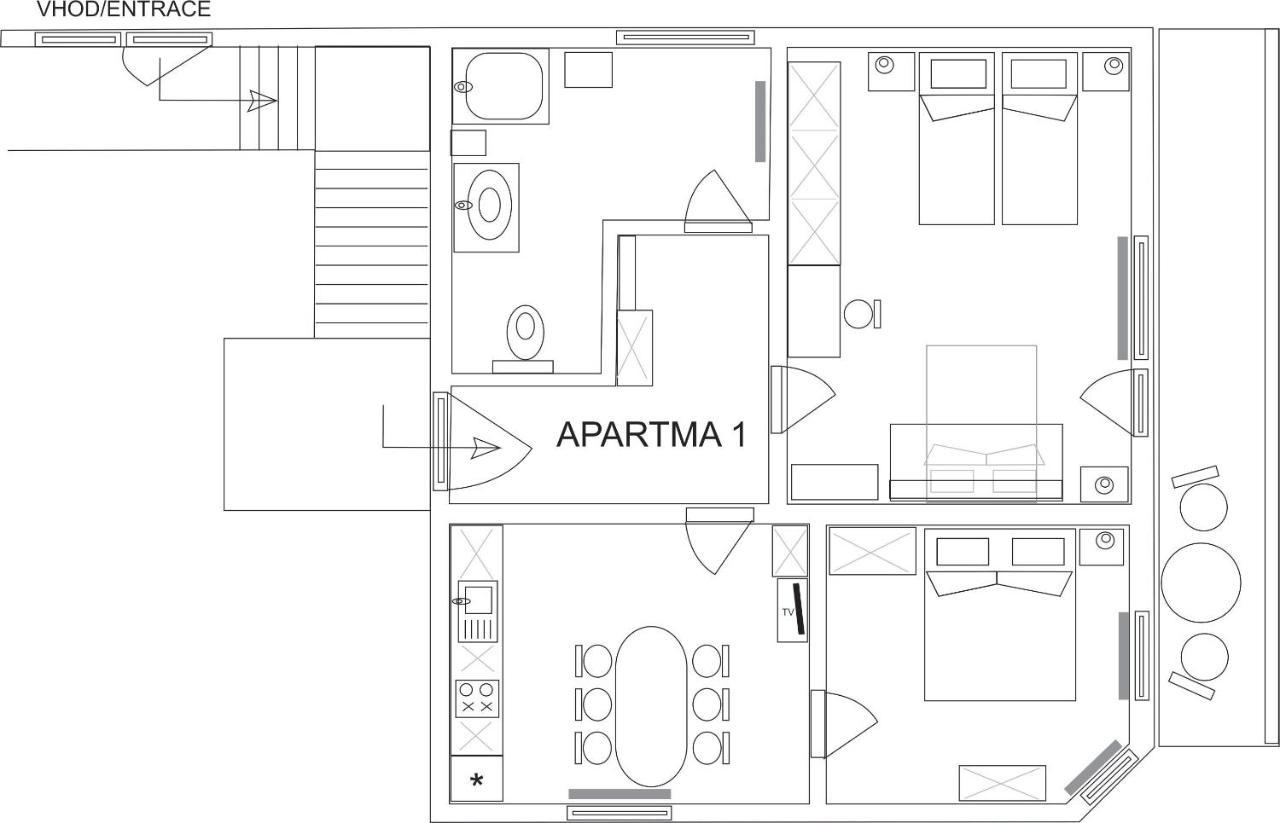 Apartma Kramar Podkoren Kranjska Gora Exterior foto